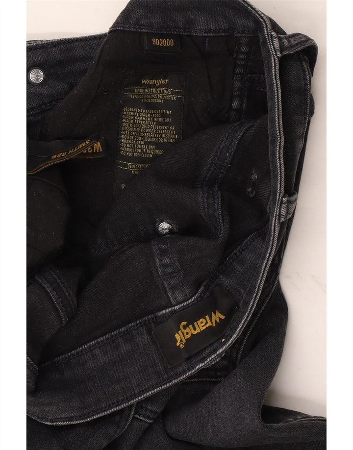 Wrangler Womens Cropped Jeans W32 L25 Sort bomuld