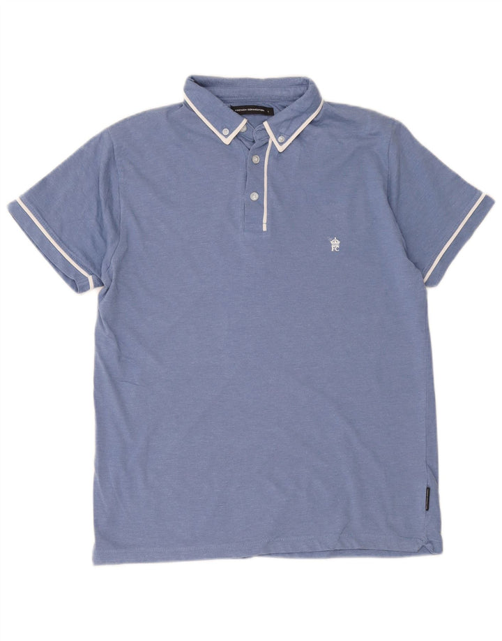 French Connection Herre poloshirt Stor blå bomuld