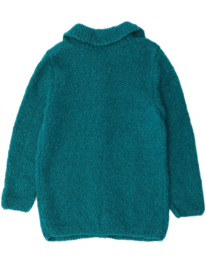 Vintage dame cardigan sweater UK 12 Medium Blue