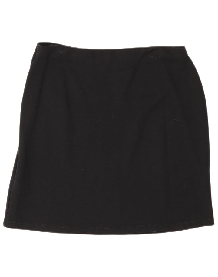 Marks & Spencer Mininederdel til kvinder UK 14 Large W30 Black Viscose