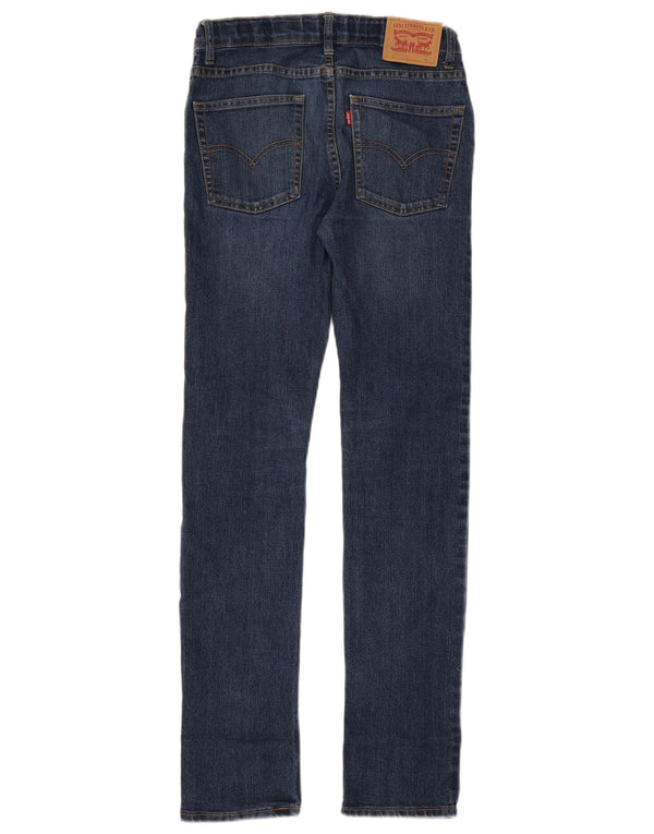 LEVI'S Girls 510 Skinny Jeans 15-16 år W29 L30 Marineblå Bomuld