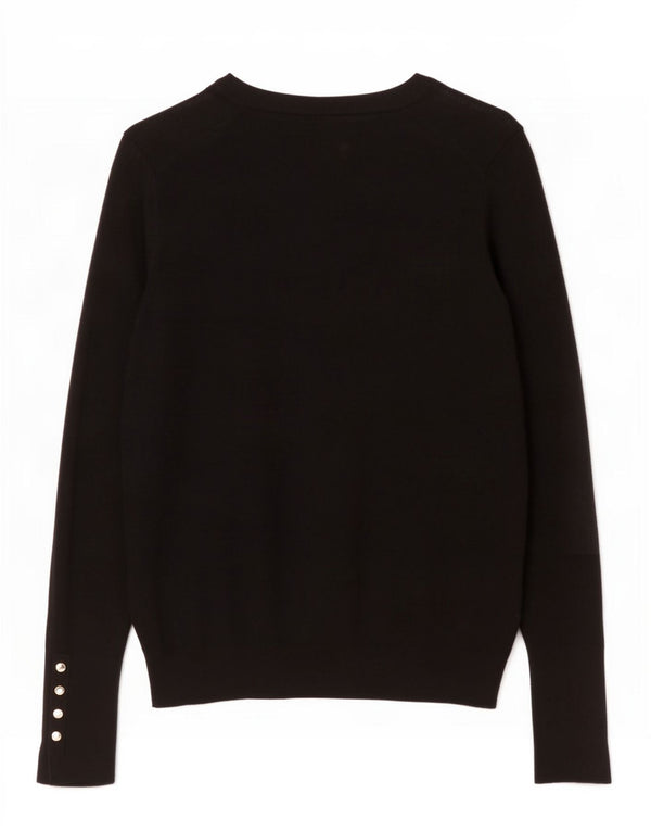 Zara Womens Cardigan Sweater UK 14 Large Black Viscose