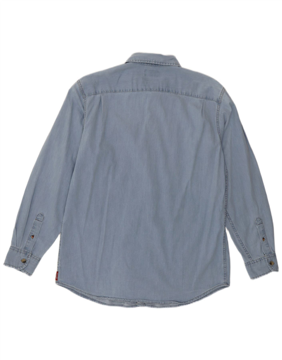 Wrangler Denimskjorte til mænd, stor blå