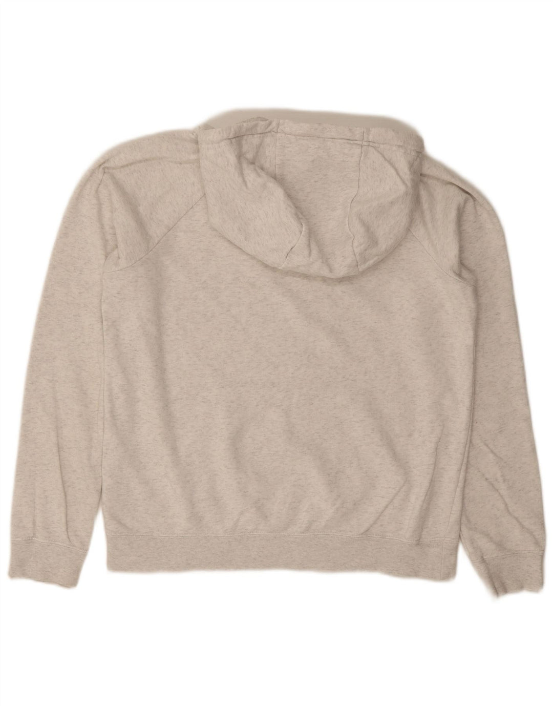 NIKE Womens Hoodie Jumper UK 10 Small Grey Cotton