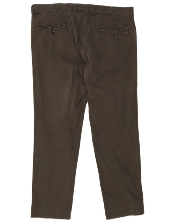 DOCKERS Slim Chino-bukser til mænd W36 L30 Khaki Bomuld