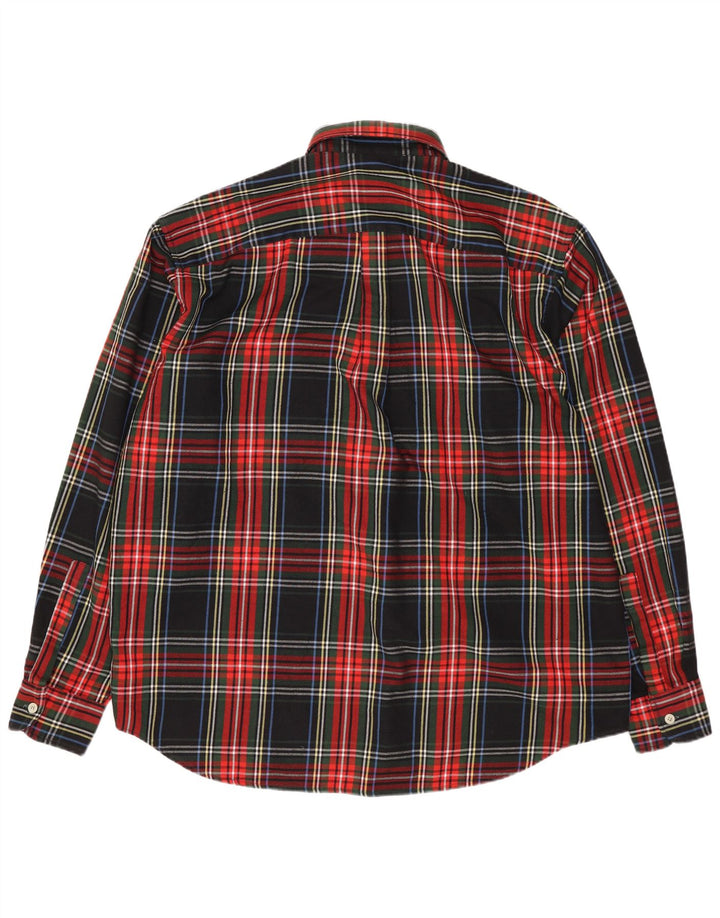 Vintage flannelskjorte til mænd XL sort ternet