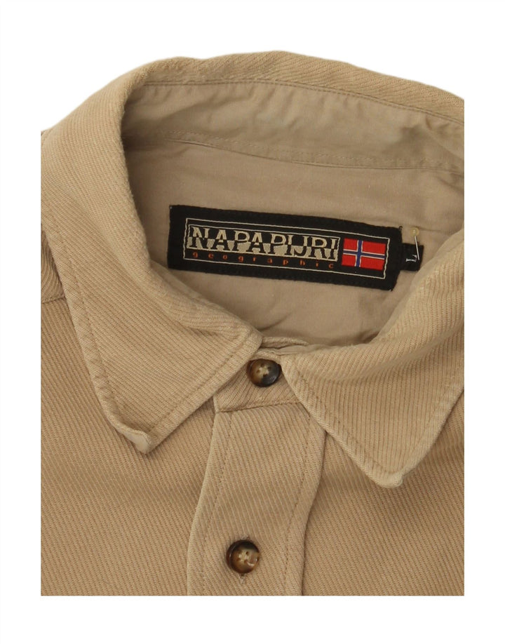 NAPAPIJRI Mens Shirt Large Beige