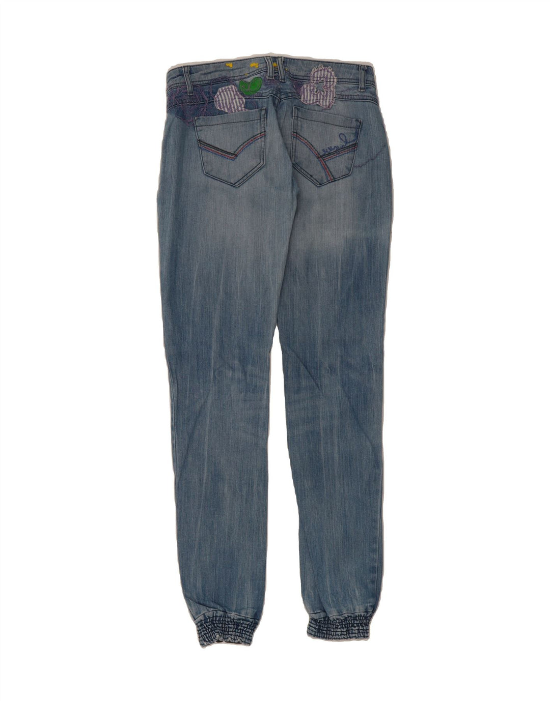 DESIGUAL Womens Joggers Slim Jeans W30 L33 Blue Vintage Desigual and Second-Hand Desigual from Messina Hembry 