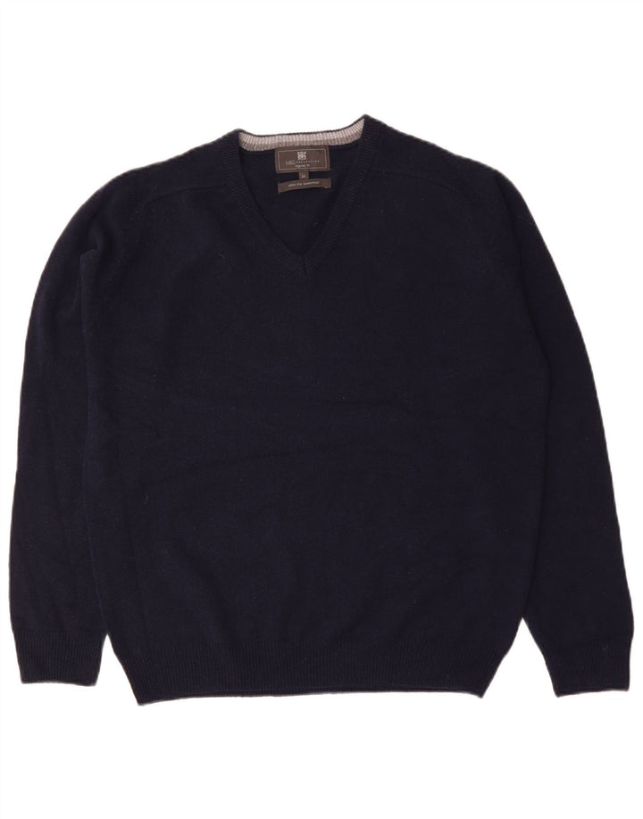 Marks & Spencer Herre Regular Fit V-hals sweater Medium Navy Blue
