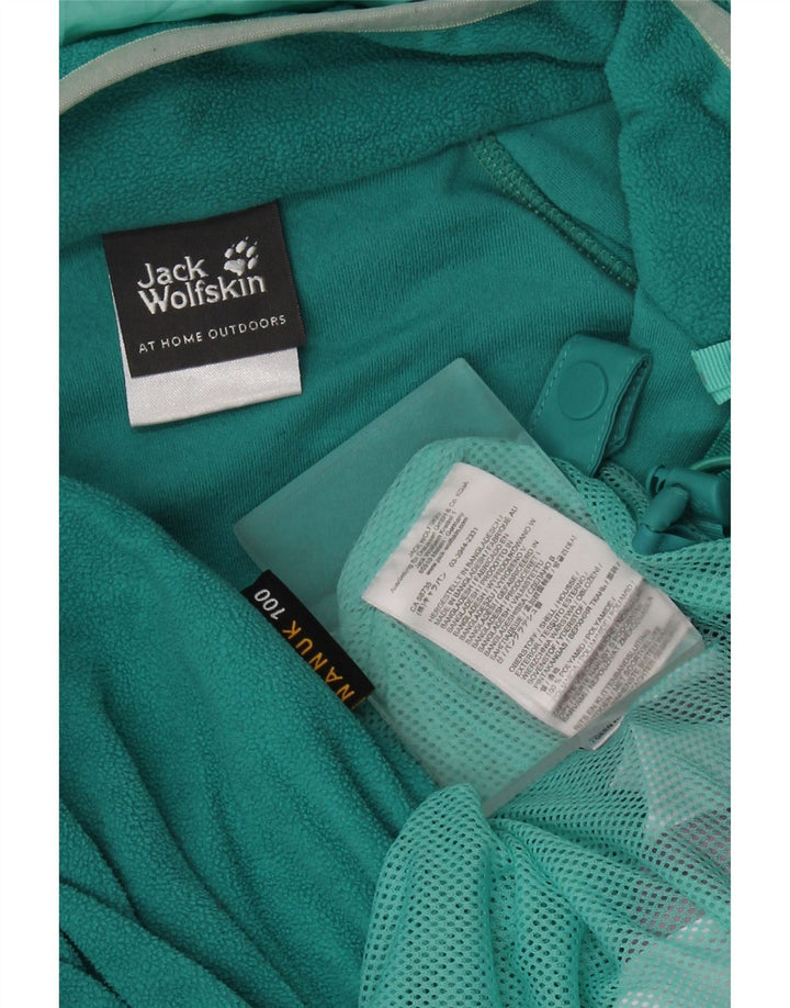 JACK WOLFSKIN drenge vindjakke 13-14 år turkis farveblok