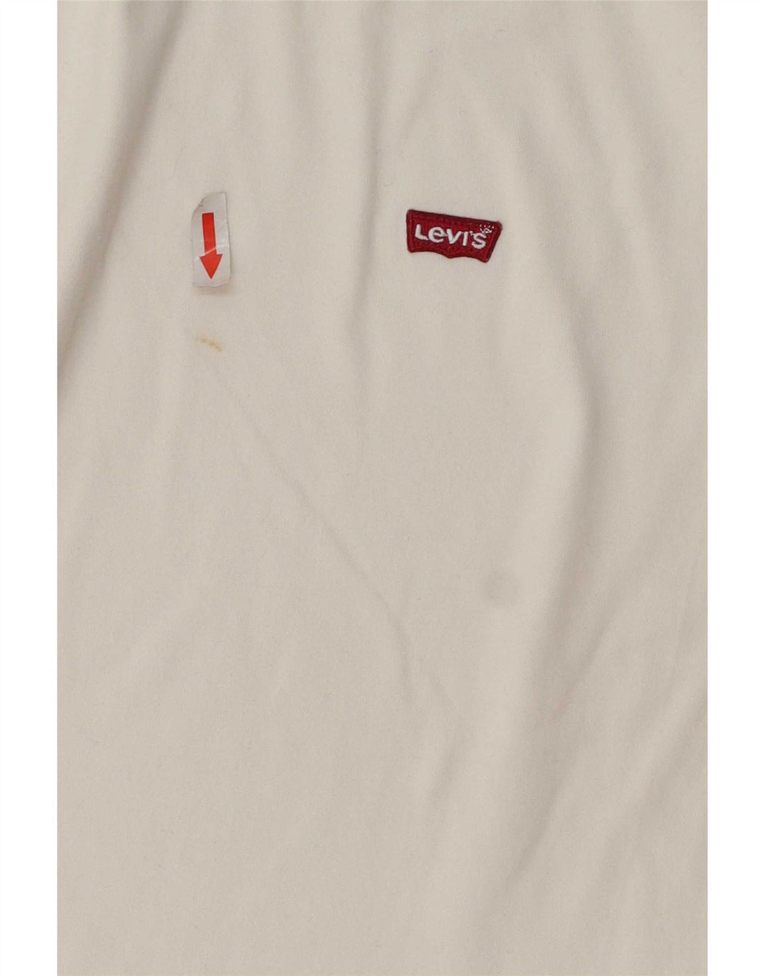 Levi's Herre Standard Fit T-Shirt Top Medium Hvid Bomuld