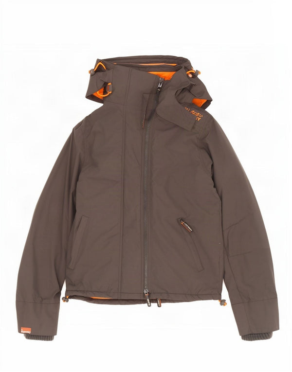 Superdry Herre The Windcheater Graphic Windbreaker Jacket UK 40 Large Grey