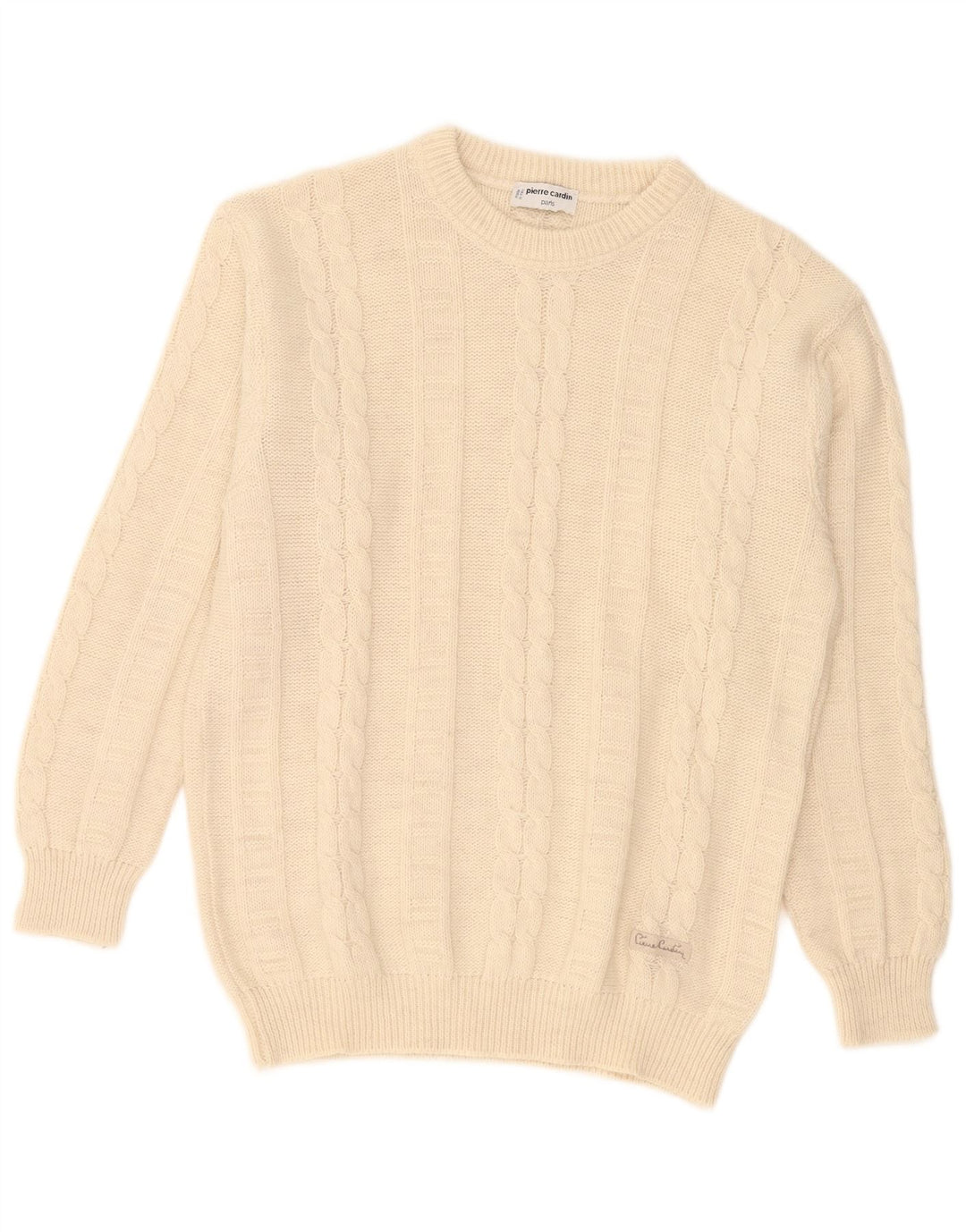 Pierre Cardin Herre Boat Neck Jumper Sweater Stor Beige