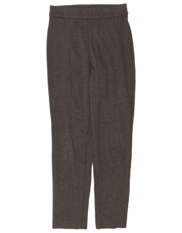 Marks & Spencer Dame Casual Bukser UK 8 Small W26 L28 Grå Houndstooth