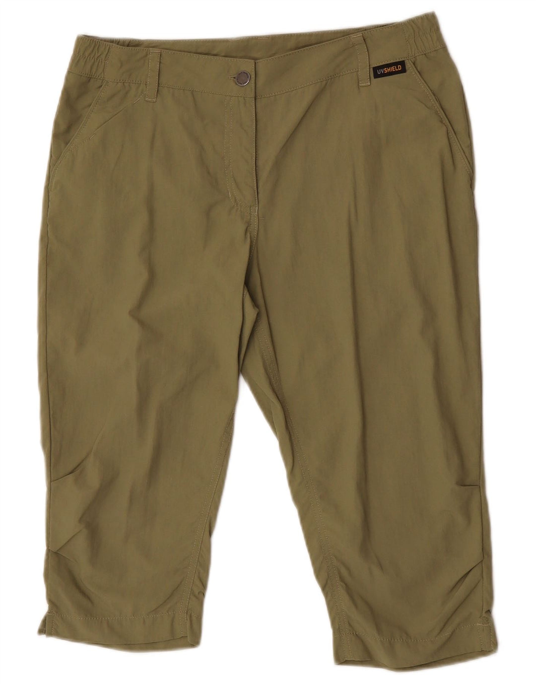 Jack Wolfskin Bermuda Shorts til kvinder UK 10 Small W32 Khaki Polyamid