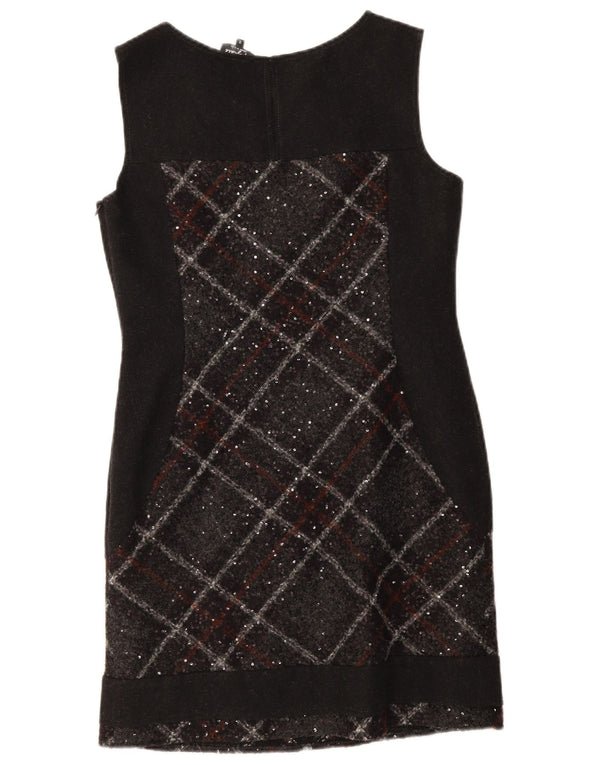Marks & Spencer Womens Per Una Sheath Dress UK 12 Medium Black Check