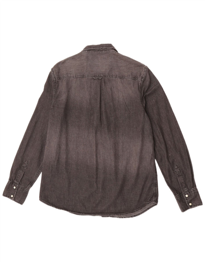 Superdry denimskjorte til mænd XL grå bomuld