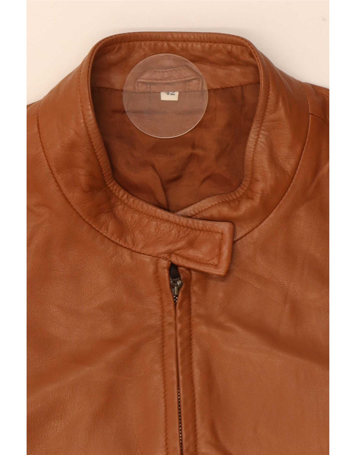 Vintage læderjakke til kvinder IT 42 Medium Brun