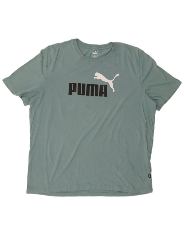 PUMA Herre grafisk T-shirt Top 2XL Blå