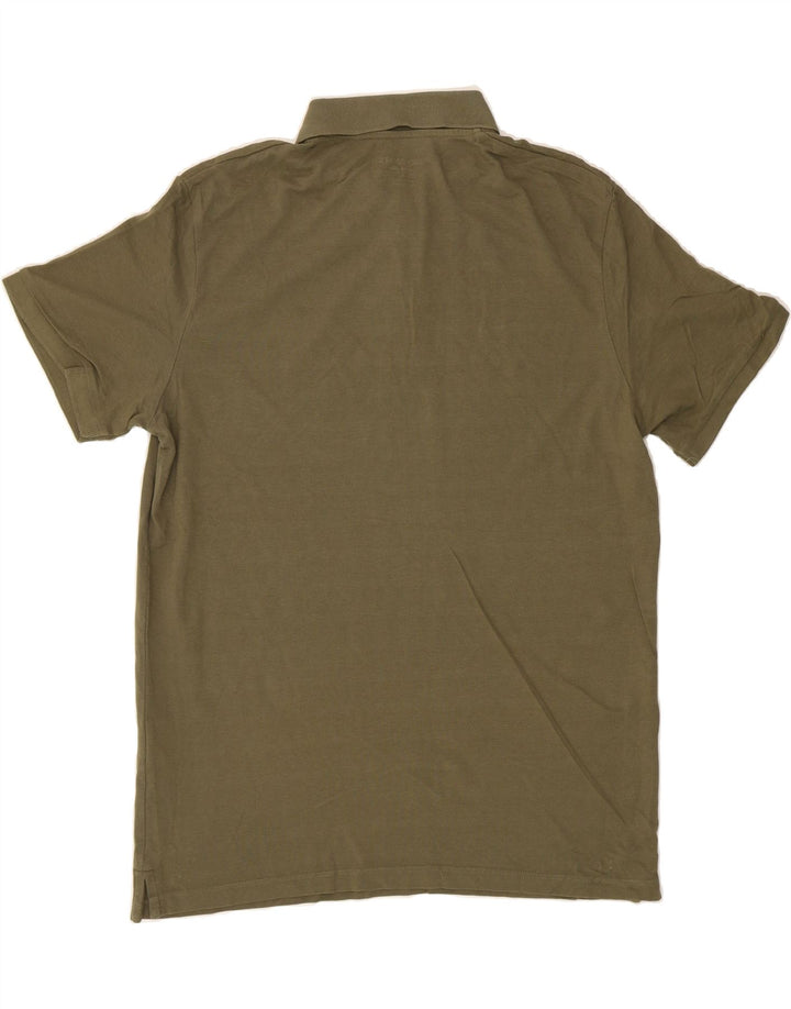 JACK & JONES Mens Polo Shirt XL Khaki Cotton Vintage Jack & Jones and Second-Hand Jack & Jones from Messina Hembry 