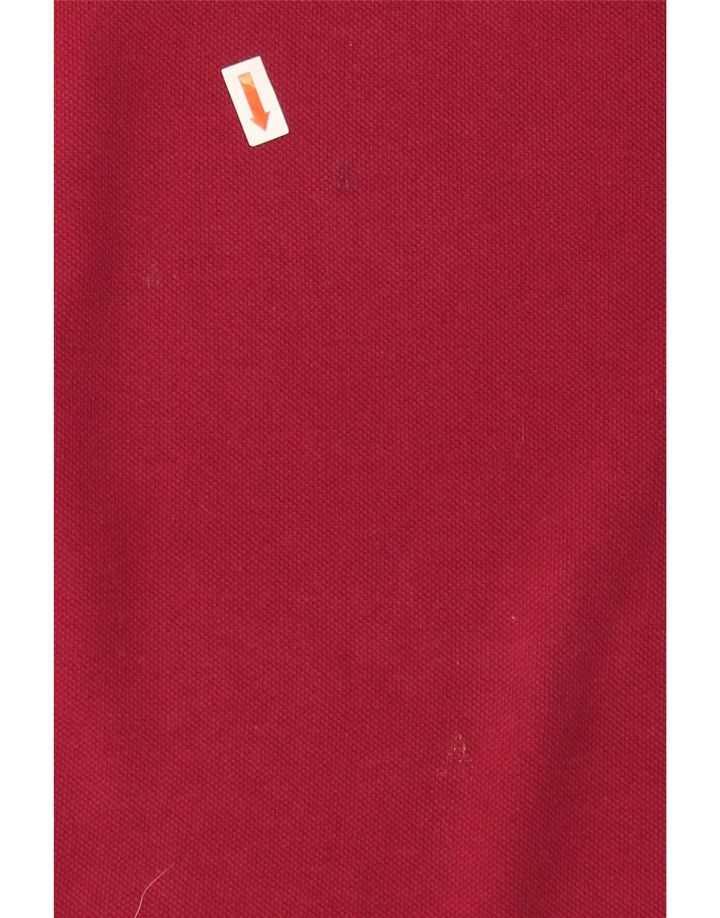 IZOD Mens Polo Shirt Large Maroon Cotton Vintage Izod and Second-Hand Izod from Messina Hembry 