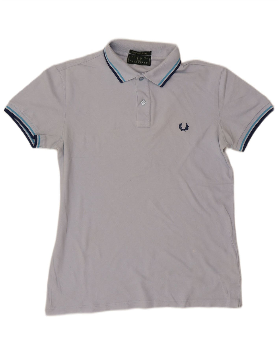 Fred Perry Herre poloshirt Medium blå stribet bomuld