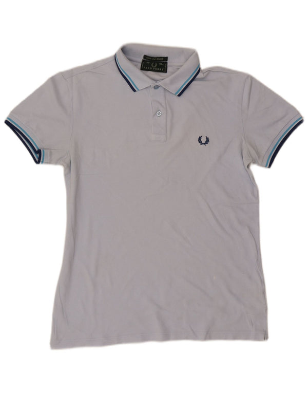 Fred Perry Herre poloshirt Medium blå stribet bomuld