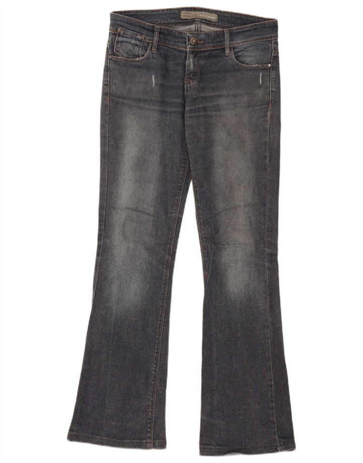 Zara Dame Flared Jeans EU 38 Small W28 L31 Navy Blue