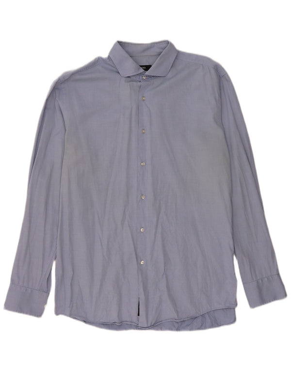 Hugo Boss Herre Slim Fit Skjorte Størrelse 43 17 XL Blå