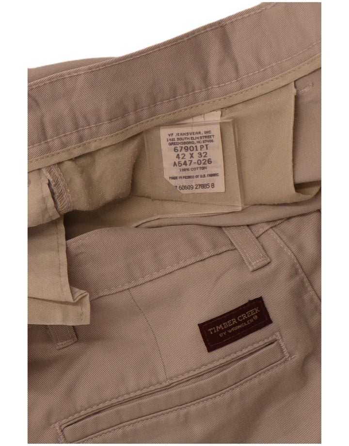 WRANGLER Herre Timber Creek Pegged Chino Bukser W42 L32 Beige Bomuld