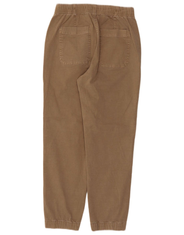 Marks & Spencer Joggerbukser til kvinder UK 10 Small W28 L26 Beige Bomuld
