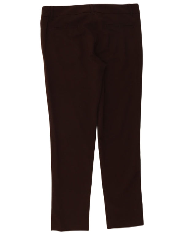 Moschino Womens Slim Chino Trousers UK 12 Medium W32 L29 Brown Polyester