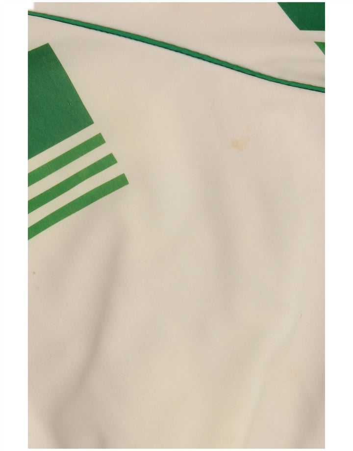 Vintage træningsdragt til mænd Top jakke 2XL Hvid Colourblock Nylon