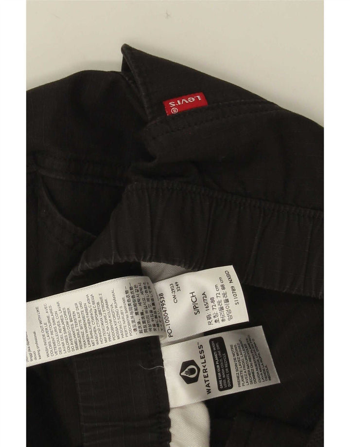 Levi's Straight Cargo-bukser til mænd Small W28 L30 Sort bomuld
