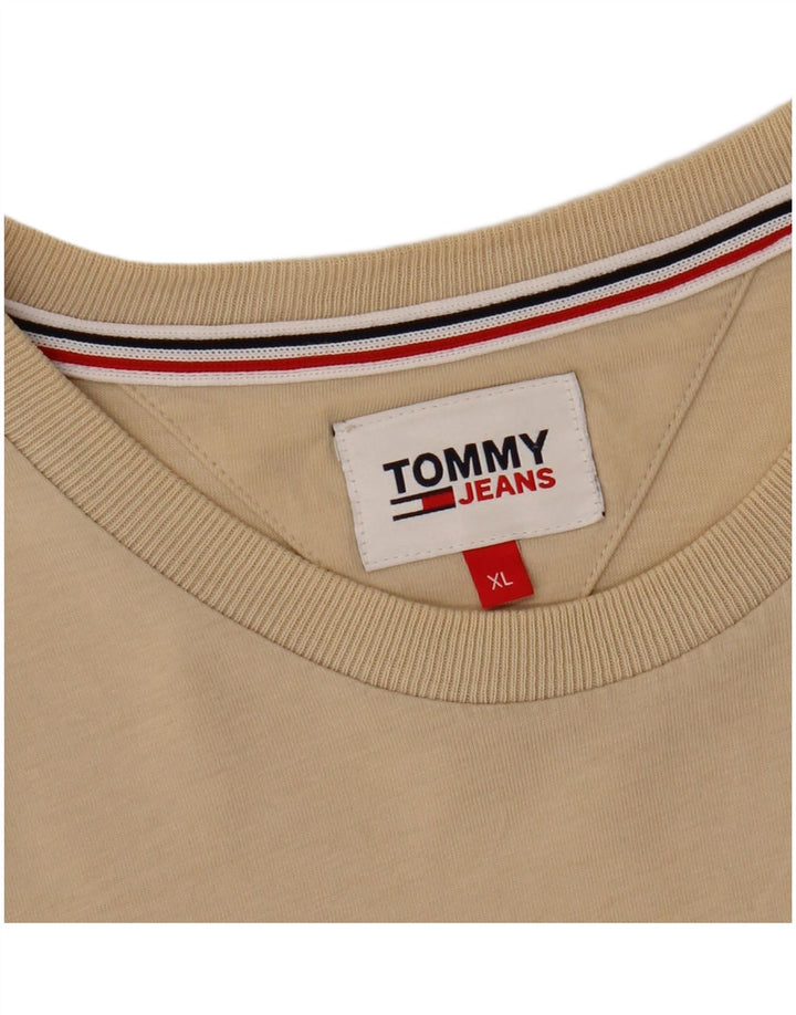TOMMY HILFIGER Herre T-Shirt Top XL Beige