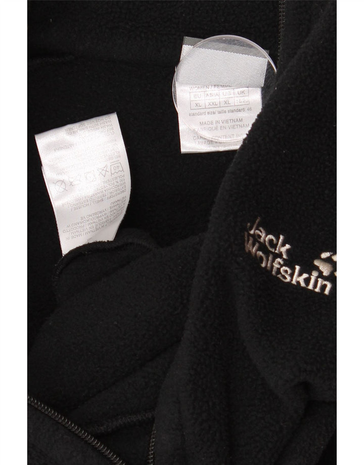 Jack Wolfskin Dame Fleece Gilet UK 18/20 XL Sort Polyester