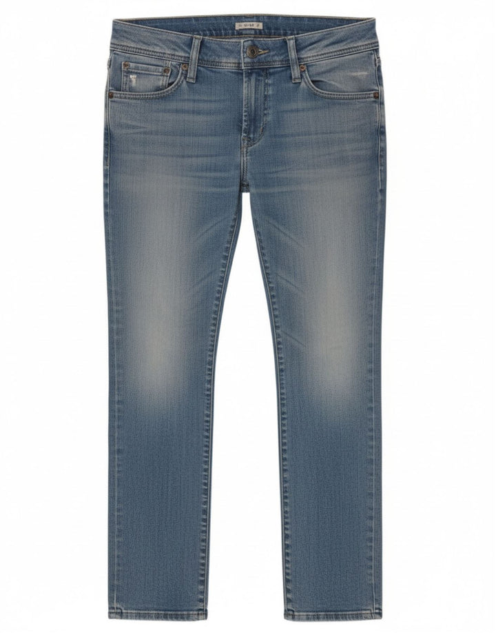 Diesel Dame Matic Slim Jeans W27 L32 Blå Bomuld