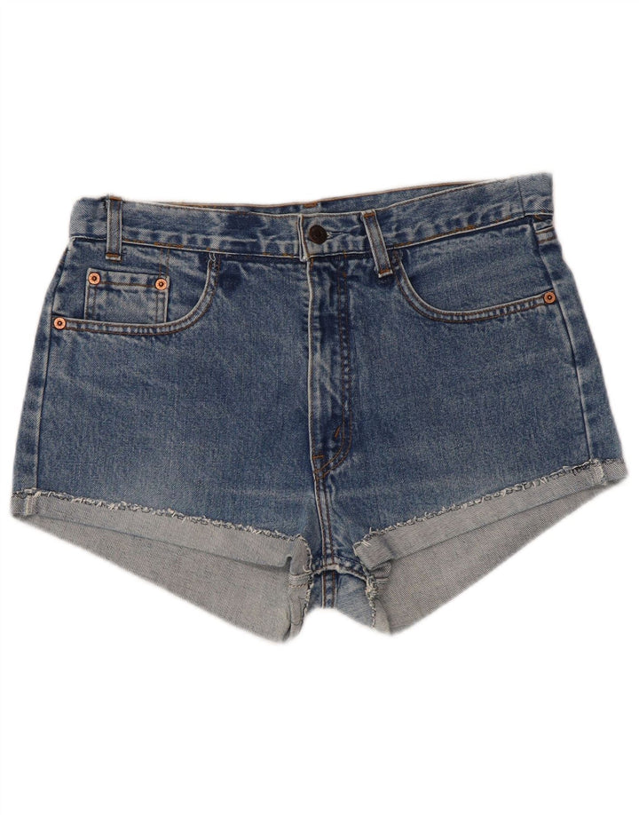 LEVI'S denimshorts til kvinder W32 Stor blå bomuld