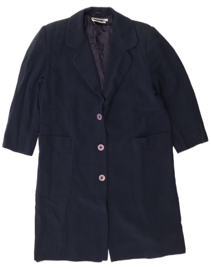 LUISA SPAGNOLI Dame 3-knaps blazerjakke UK 14 Medium Navy Blue
