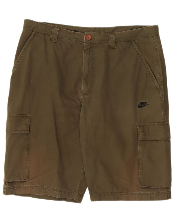 Nike Herre Cargo Shorts XL W38 Khaki Bomuld