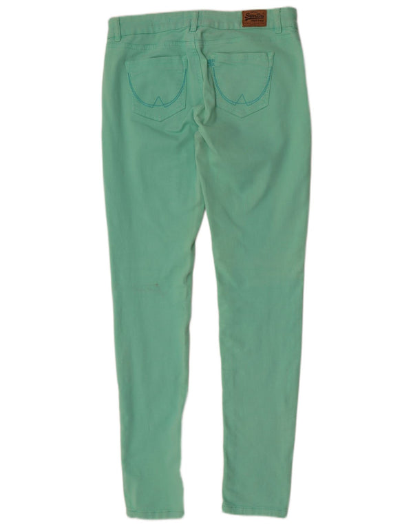 Superdry Super Skinny Casual Bukser til kvinder W30 L32 Grøn