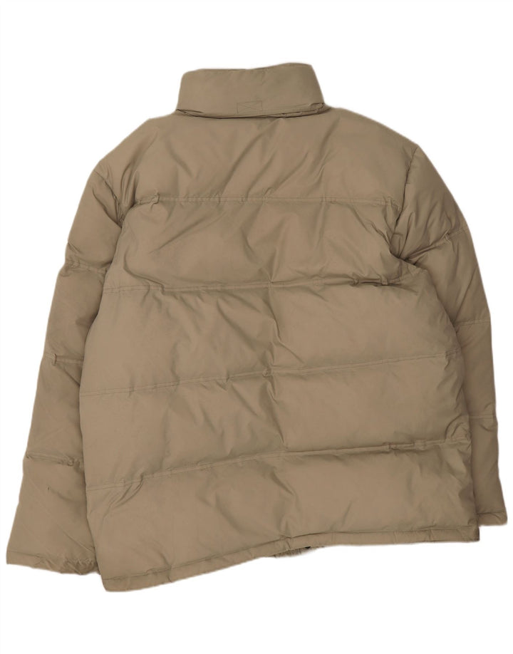 Champion Herre hættepolstret jakke UK 42 XL Beige Polyamid