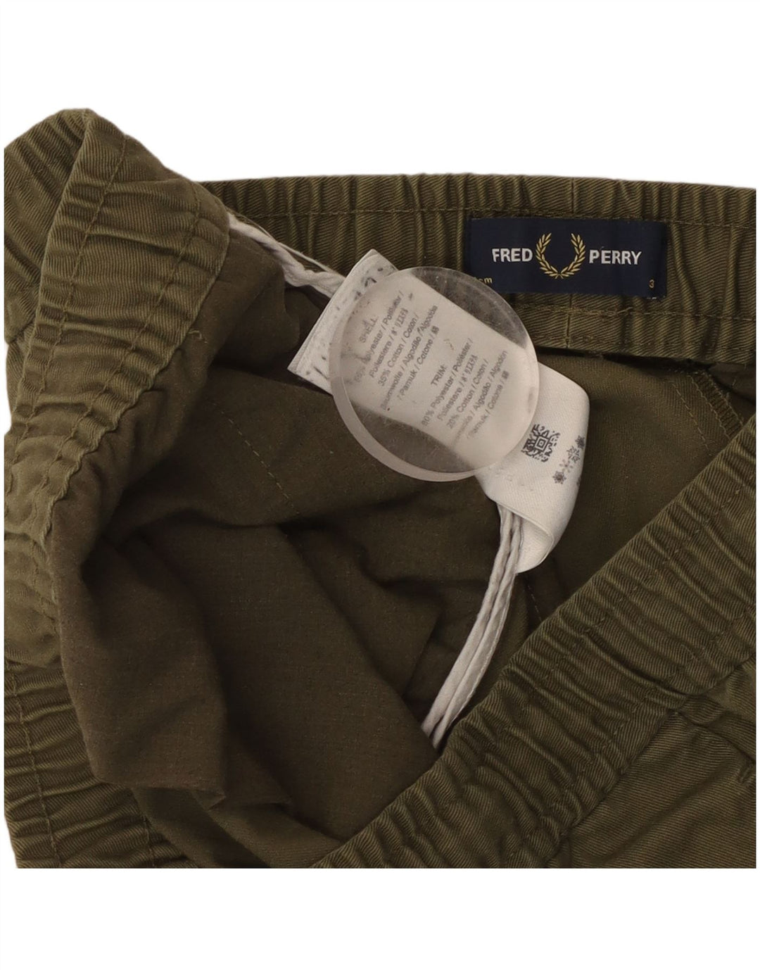 Fred Perry Herre Sportshorts Store Grønne Polyester