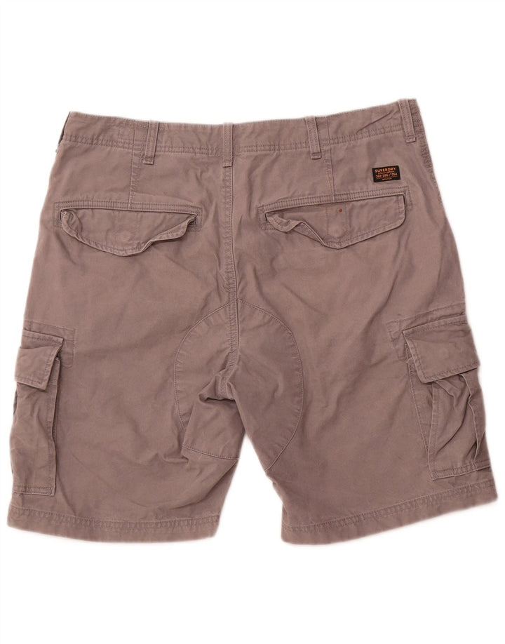 SUPERDRY Cargo Shorts til mænd W36 Large Grå Bomuld