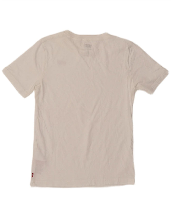 LEVI'S Boys T-Shirt Top 13-14 År Hvid Bomuld