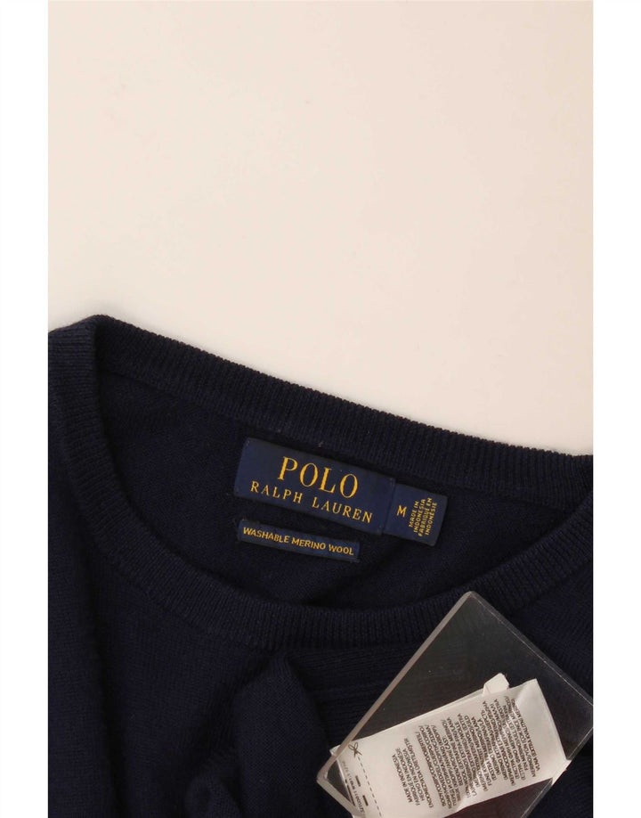 Polo Ralph Lauren Herre Crew Neck Jumper Sweater Medium Navy Blue