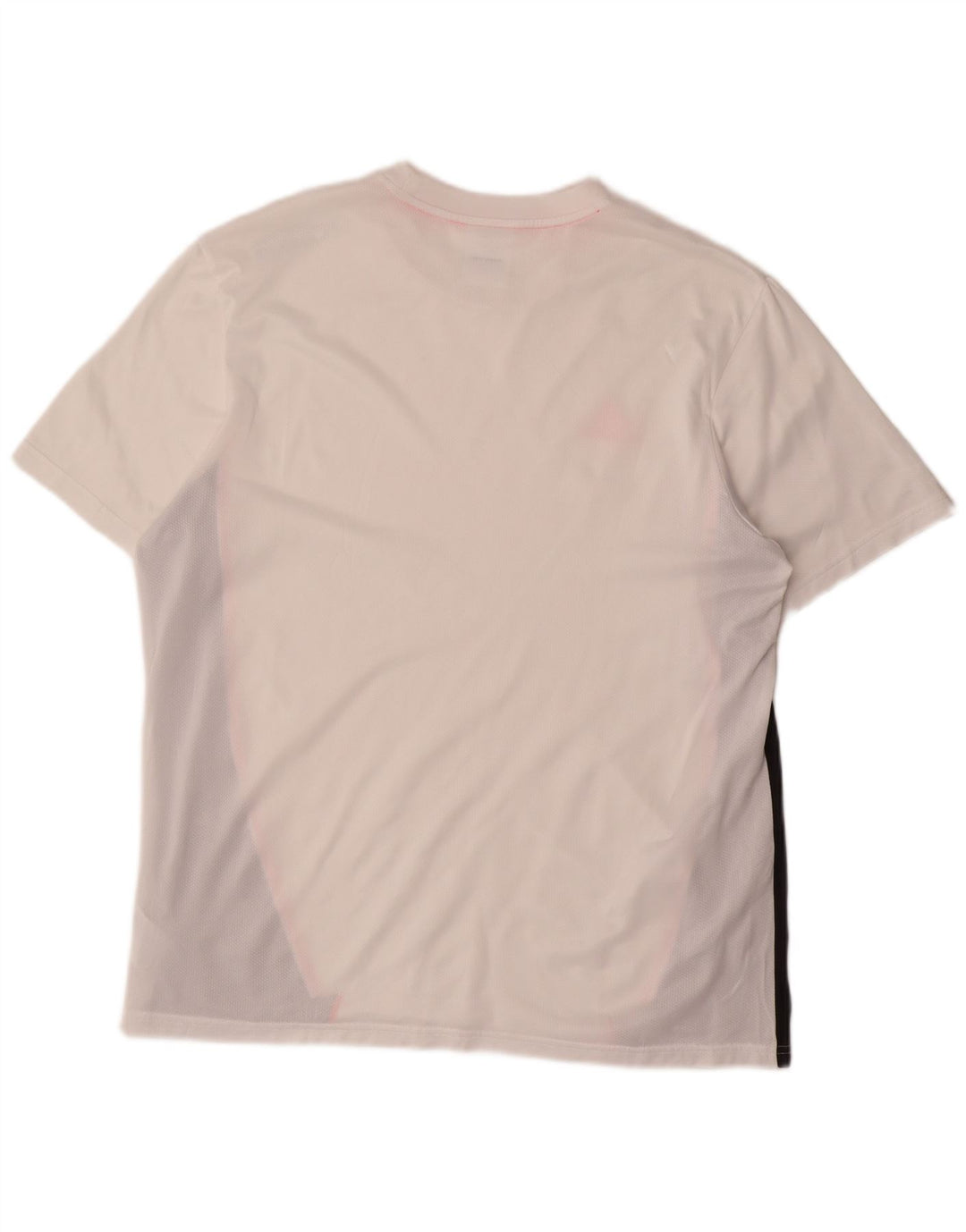 Adidas Herre grafisk T-shirt Top Stor hvid Colourblock Polyester