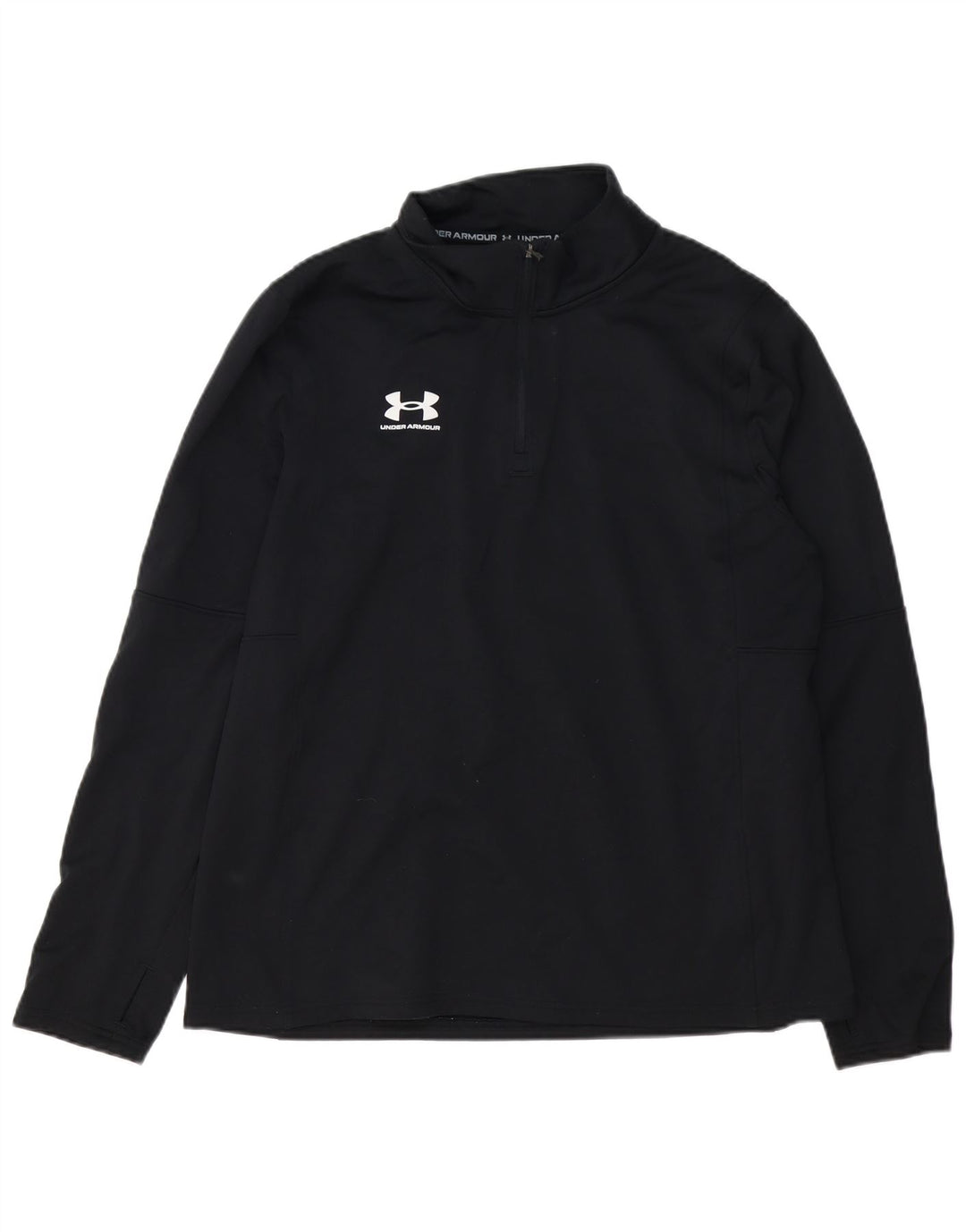 Under Armour Herre Zip Neck Pullover Træningsdragt Top XL Sort Polyester