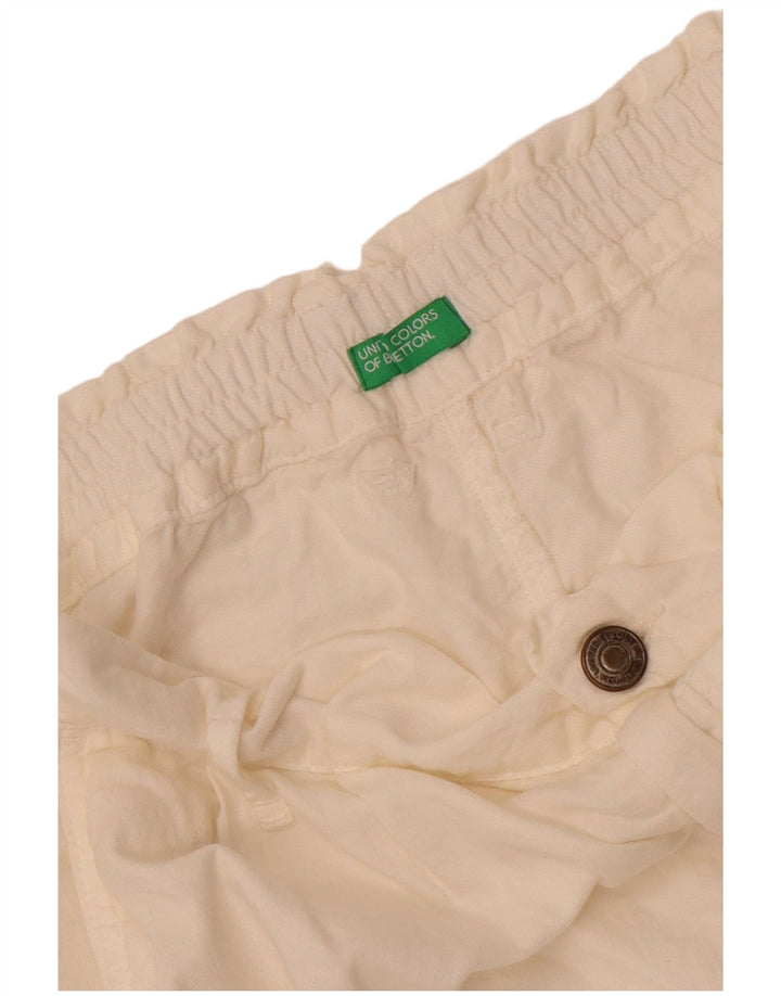 Benetton Herre Chino Shorts W28 Small White