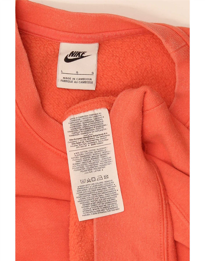 Nike Sweatshirt Jumper til mænd Large Pink Bomuld